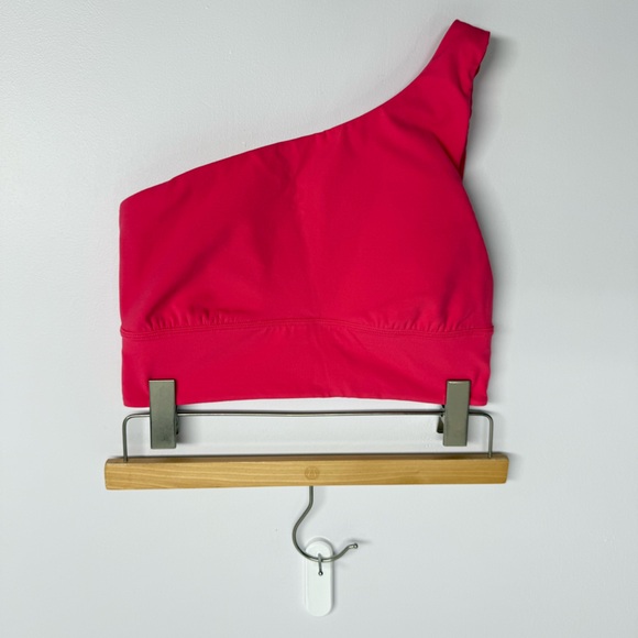 Lululemon Align Asymmetrical Bra *Light Support, A/B Cup Lip Gloss Size 6 Pink - Picture 2 of 6